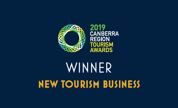 Winner of the New Tourism Business award at the 2019 Canberra Region Tourism Awards